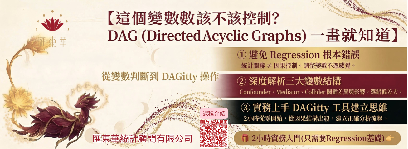 DAG 實作工作坊：用圖說因果