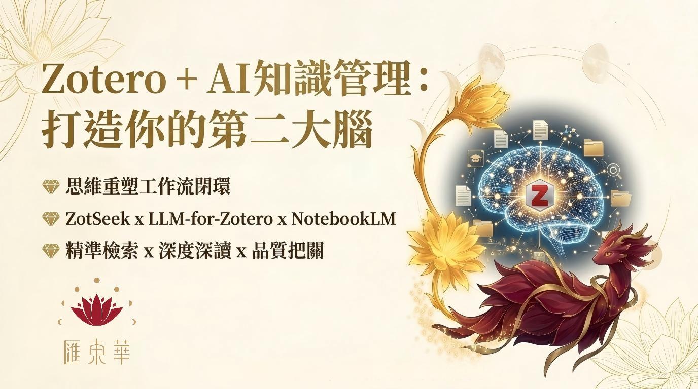 Zotero + AI 知識管理：打造你的第二大腦